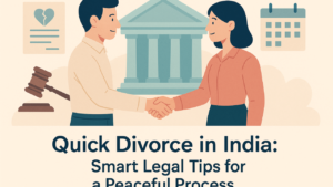 Read more about the article The divorce process in India varies based on whether it is mutual consent or contested, and also depends on the personal laws applicable to the parties (Hindu, Muslim, Christian, Parsi, etc.). Below is a general overview, particularly under Hindu law (governed by the Hindu Marriage Act, 1955) — the most common — and includes key steps, timelines, and documents:
